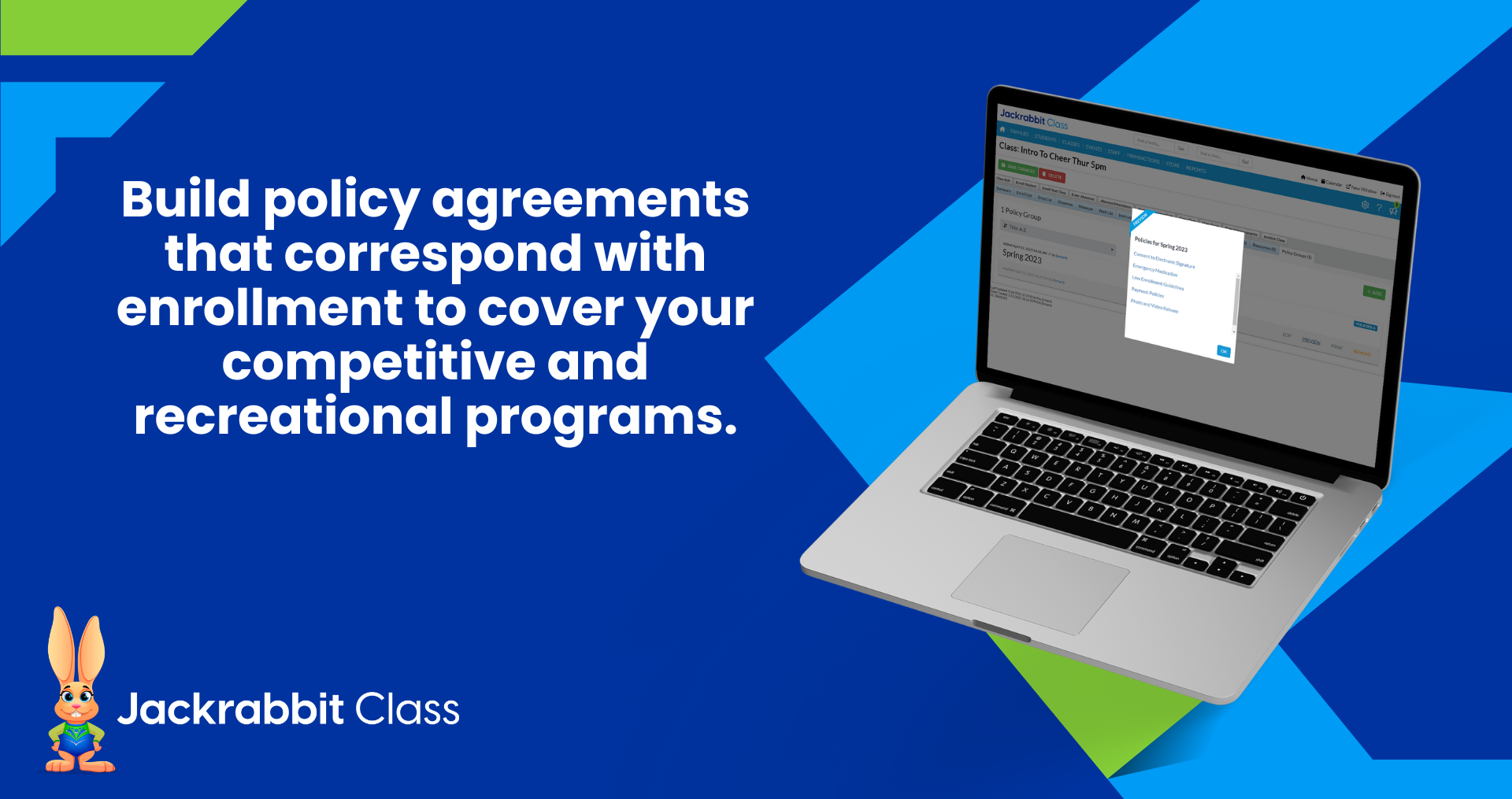 screenshot of Jackrabbit Gymnastics